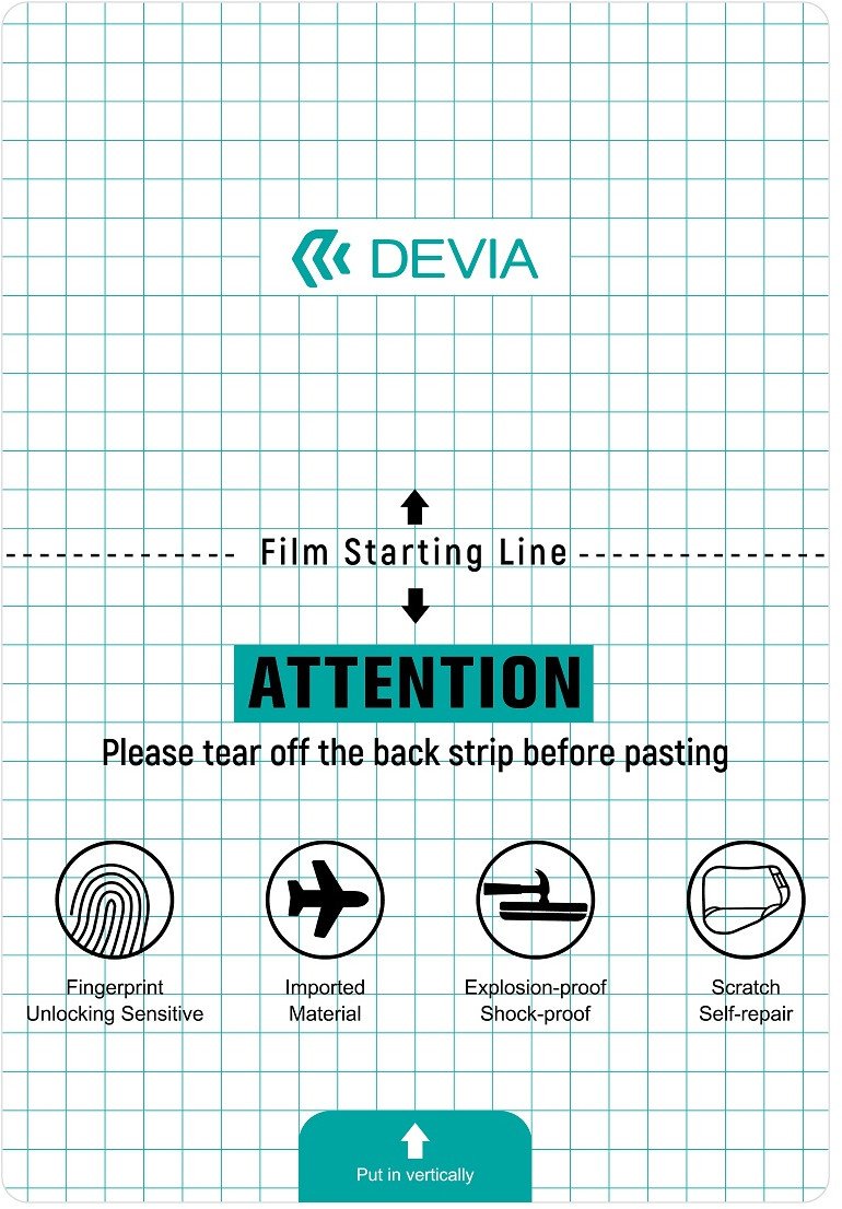 DEVIA ZESTAW FOLII ANTICRASH 20szt TABLET 20x29cm