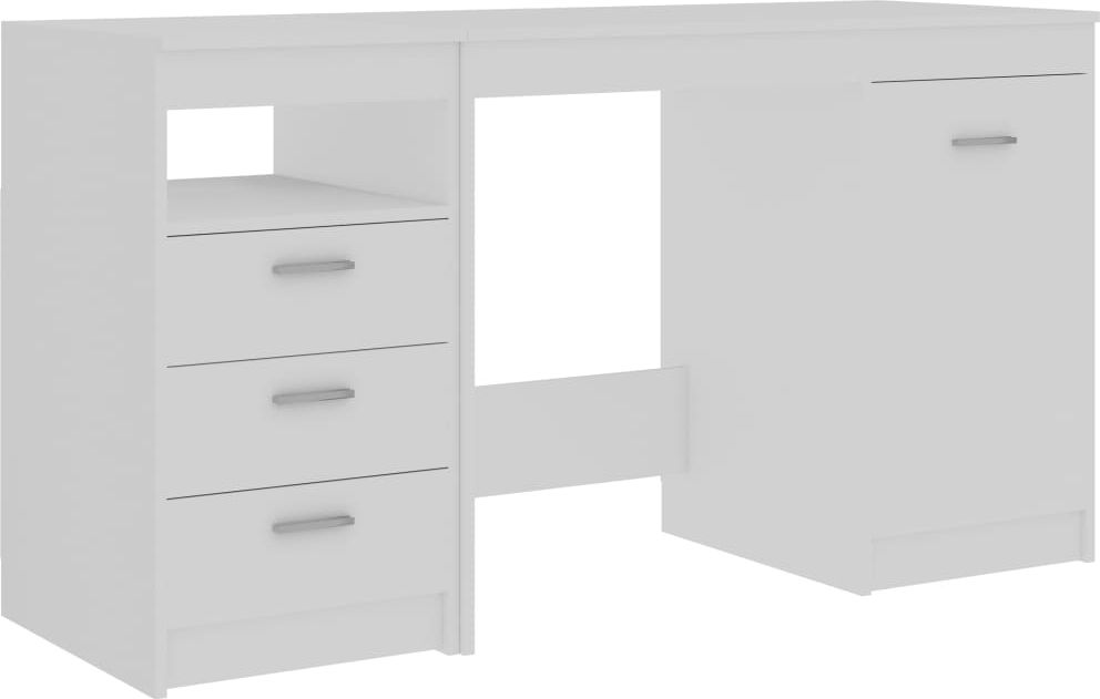 Biurko vidaXL 3054780 Białe 140 cm x 50 cm