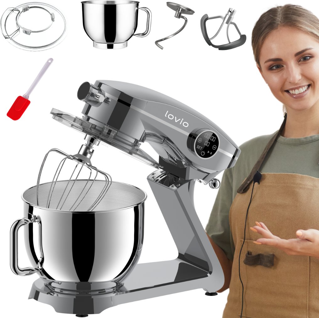 Mikser planetarny Robot kuchenny LOVIO ChefMaster szary LVSTM03PGY