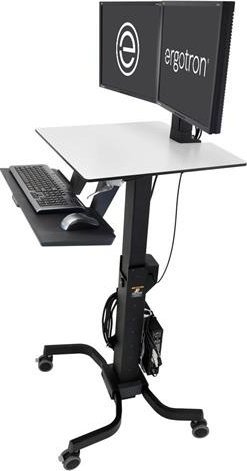 Ergotron WorkFit-C Miejsce pracy stojąco-siedzące Dual HD Wózek do 61cm 24 cale wyświetlacze 14,7kg.Anhebung bis 63cm VESA 75x75 100x100mm
