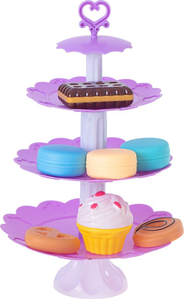 KIK Serwis kawowy naczynia zestaw herbaciany ciastka babeczki patera 46 elementów