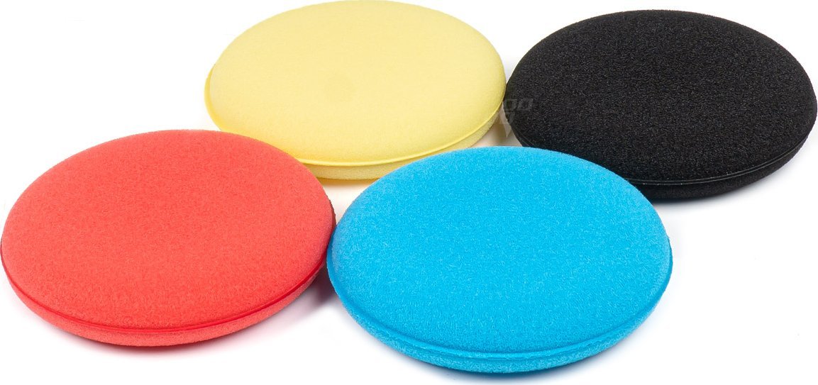 AMiO Zestaw gąbek do woskowania polerowania 4 szt. 100 mm amio-03713