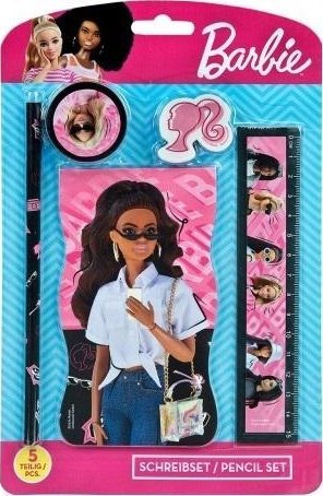 Zestaw przyborów szkolnych Barbie 5el