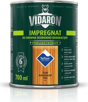 VIDARON Impregnat ochronno-dekoracyjny powłokotwórczy antracyt szary 0,7L