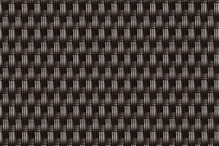 TechnoRattan Osłona Balkonowa z TECHNORATTANU na WYMIAR (0,05m2) - Ciemny Brąz bez oczek RD02