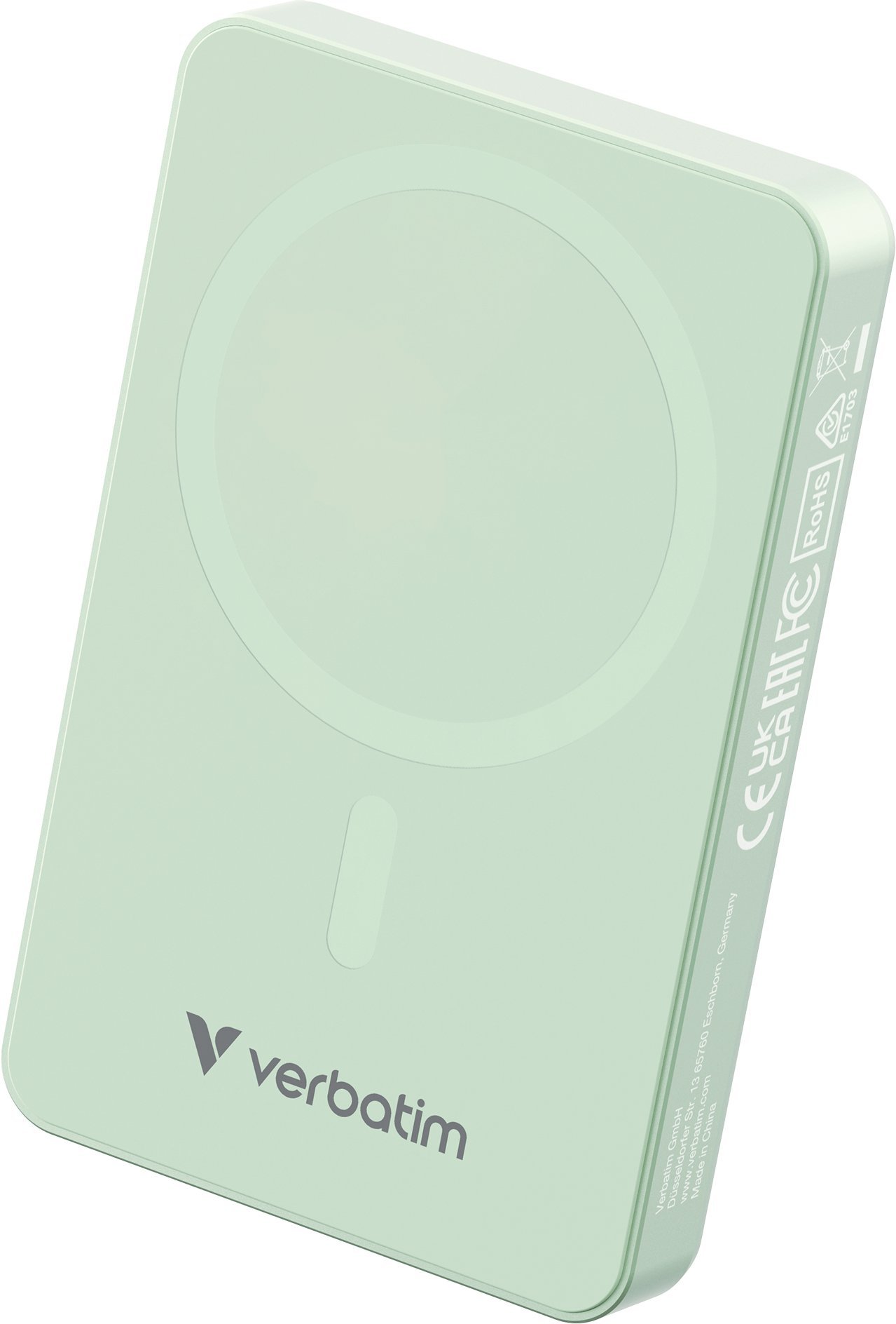 Verbatim, powerbank z �adowaniem bezprzewodowym, 5V, �adowanie telefonu, 32228, 10000mAh, Mocowanie magnetyczne, Zielony