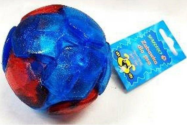 Yarro International Yarro Zab Piłka Tpr Z Diodą Led 8,5 cm Nieb-Czerw