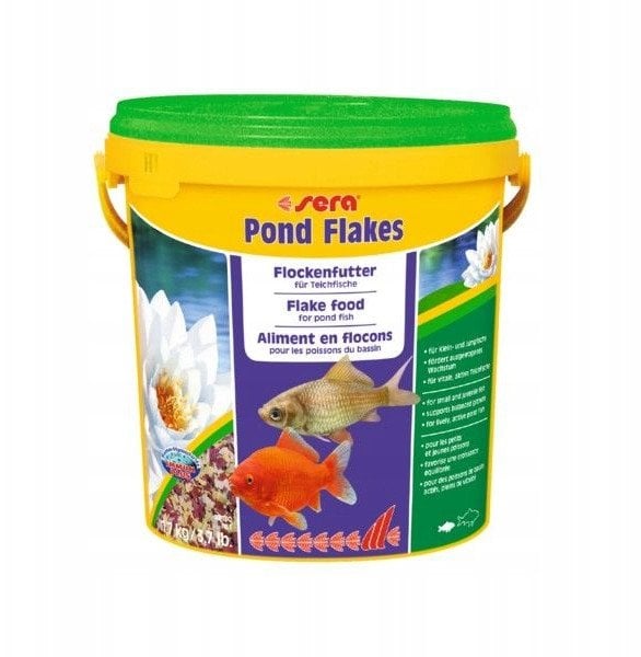 Sera Pond Flakes 10 l, płatki -pokarm dla ryb stawowych