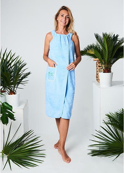 Yeye PAREO - PODOMKA Velvet z ramiączkami YEYE Niebieski