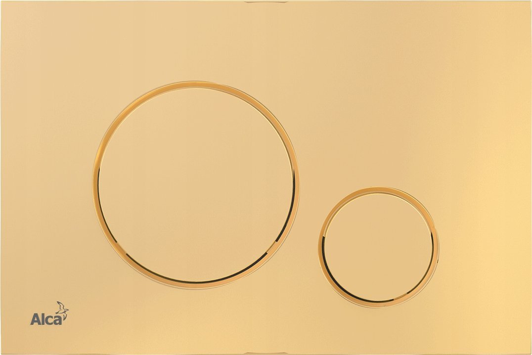 ALCADRAIN THIN - Przycisk sterujący do systemów podtynkowych, złoty-połysk