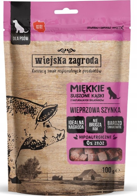 Wiejska Zagroda Przysmak Kąski - wieprzowa szynka 100g