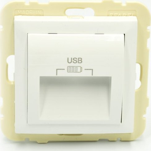 Efapel EFAPEL LOGUS90 GNIAZDO PODWÓJNE USB TYP A 20 2,4A BIAŁY 90384 KWBR