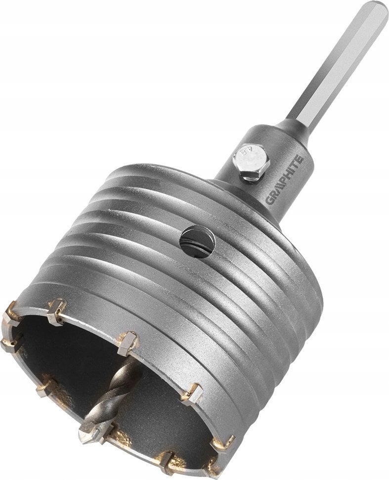 Otwornica widiowa 80 mm z adapterem HEX oraz wiertłem pilotującym