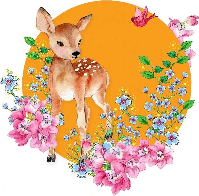 Clear Creation Karnet Swarovski kwadrat CL2008 Sarna