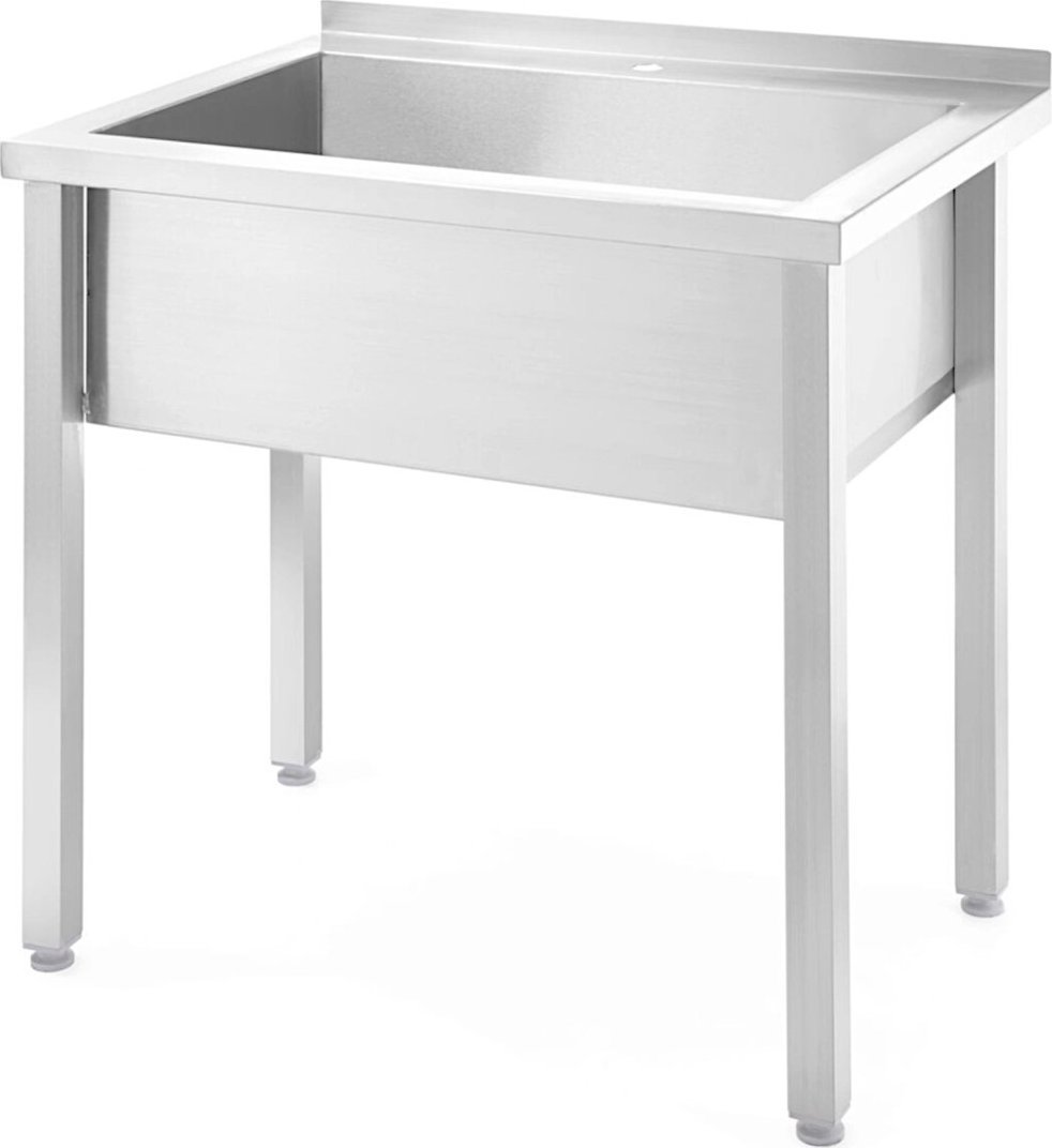 Hendi Basen zlew gastronomiczny jednokomorowy spawany Budget Line STAL 800 x 600 x 850 cm - Hendi 816707