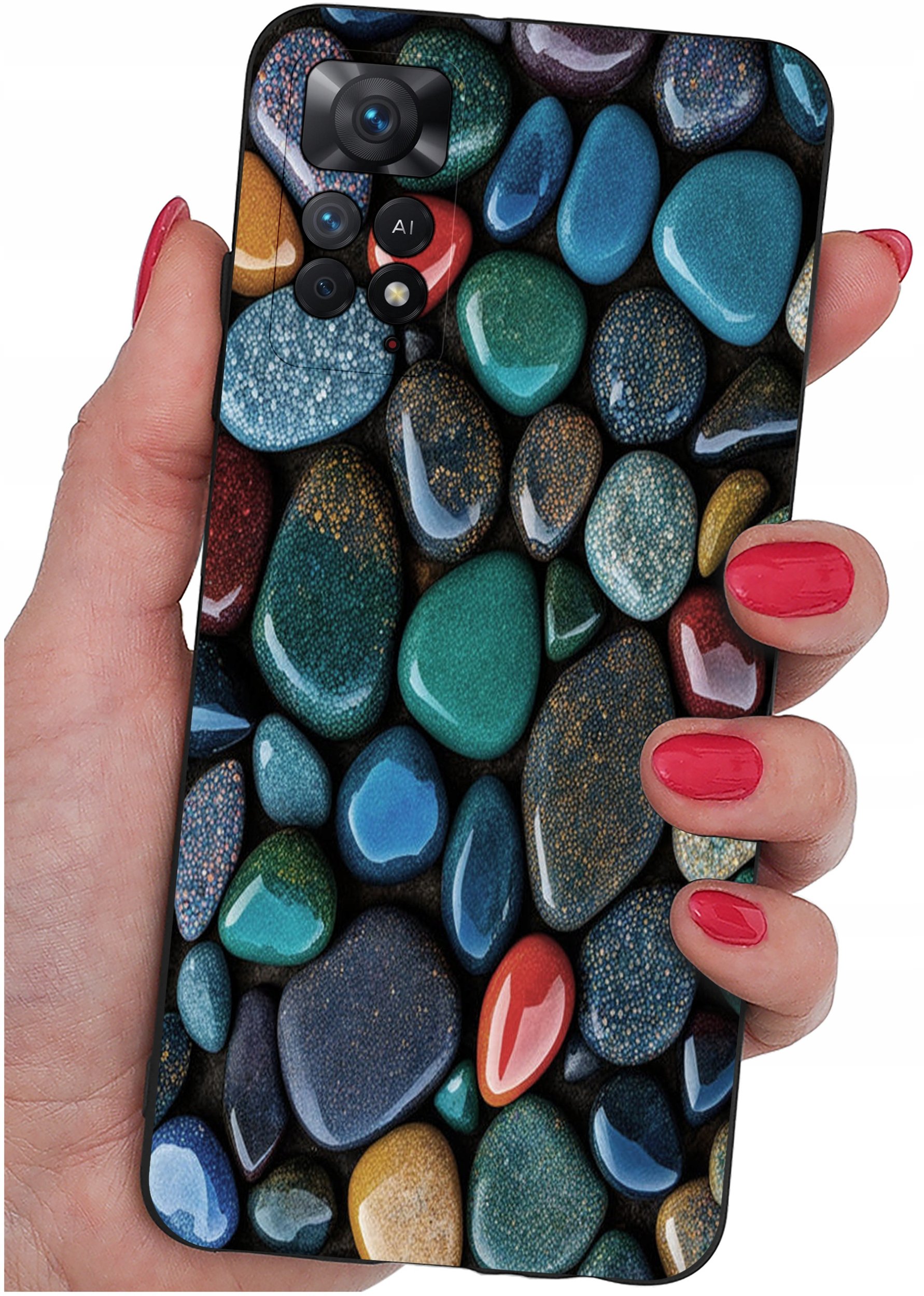 ETUI do Xiaomi Redmi Note 11 Pro | WZORY | SILIKONOWE MATT CASE + SZKŁO 9H