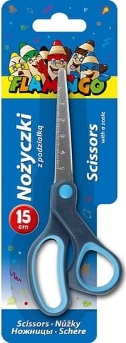 Astra Nożyczki ergonomiczne z podziałką niebieskie 15 cm