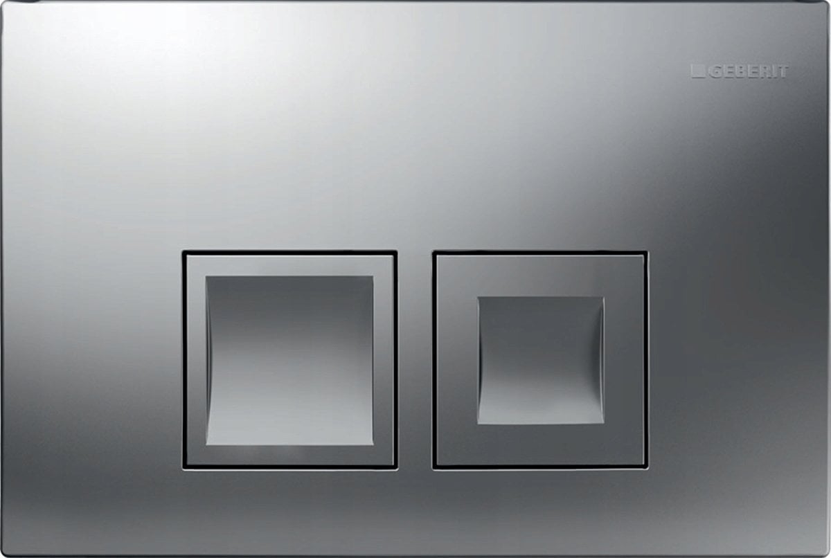 Przycisk spłukujący Geberit Przycisk uruchamiający Geberit Delta35, przedni, chrom-mat [1/10/180]