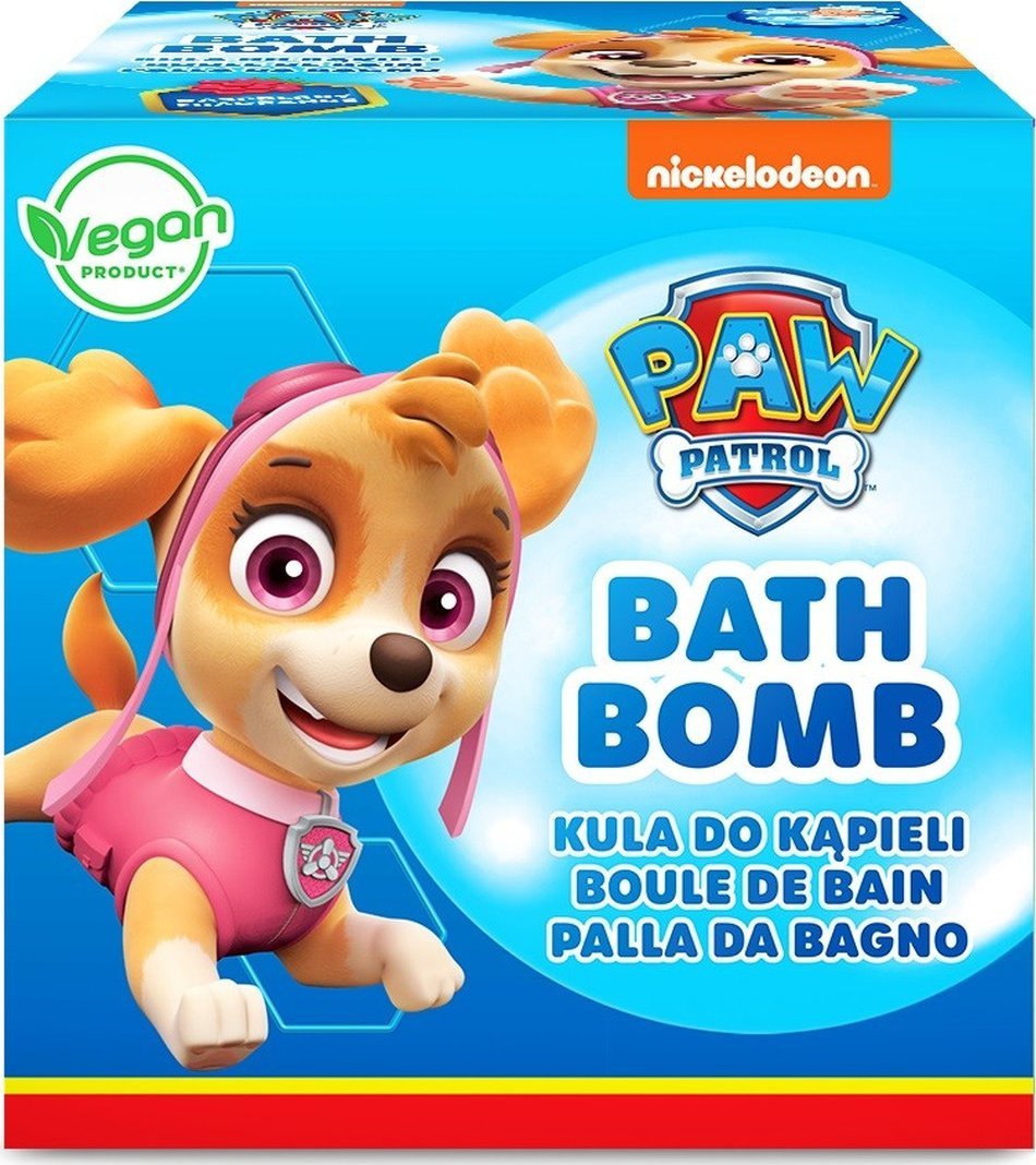 Kids Kula musująca Psi Patrol Skye Malina 165g