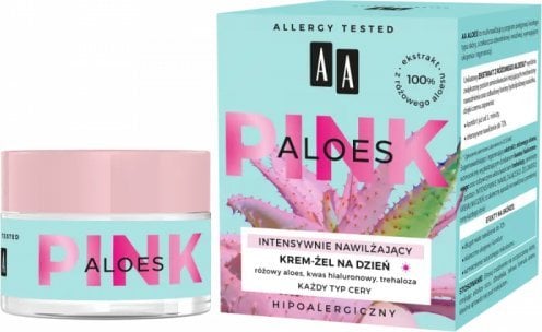 Oceanic AA Pink Aloes Intensywnie Nawilżający Krem-żel na dzień do każdego rodzaju cery 50ml