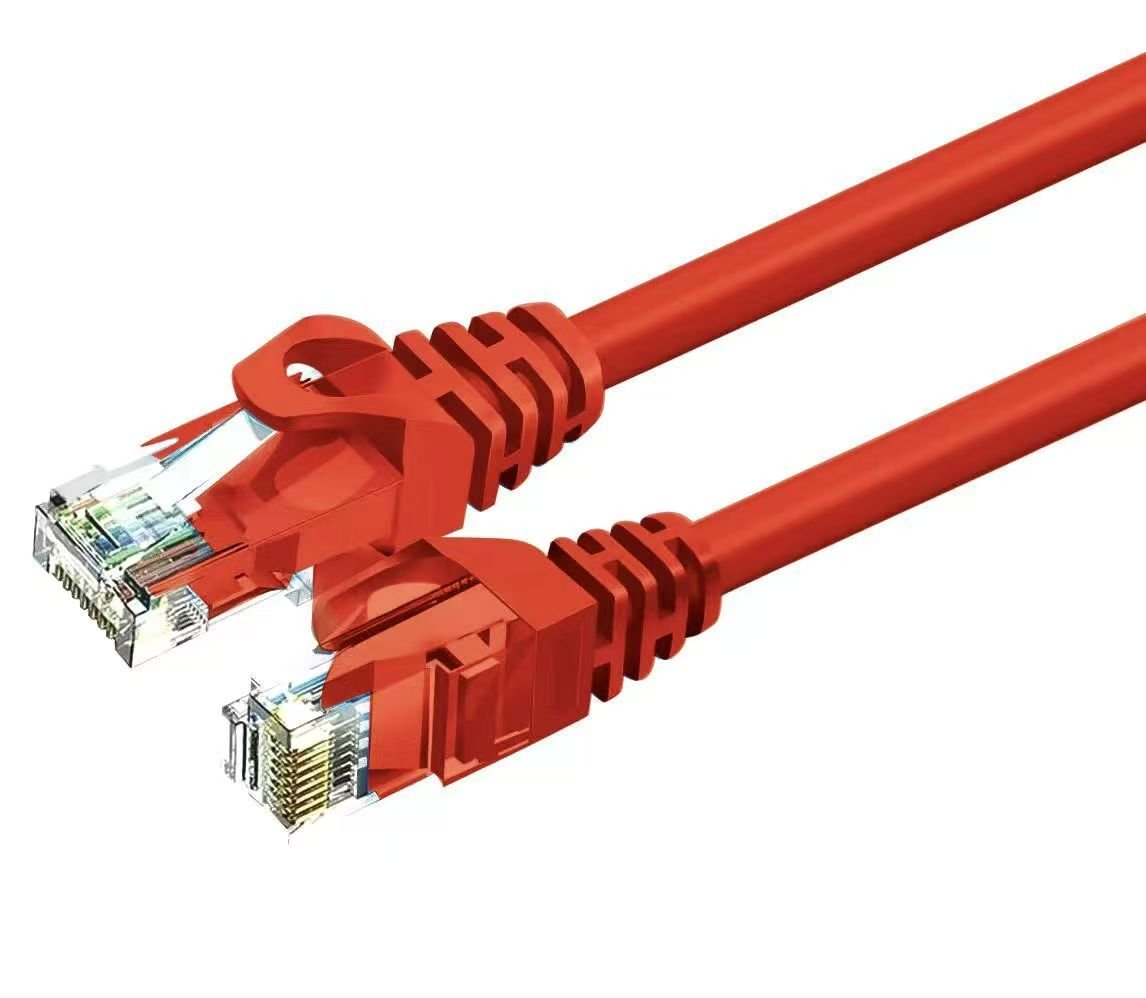 ZOY Kabel Sieciowy Ethernet Cat. 6 UTP CCA Czerwony 0.25m