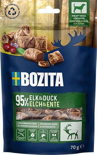 BOZITA Meaty Bites łoś,kaczka przysmak pies 70g