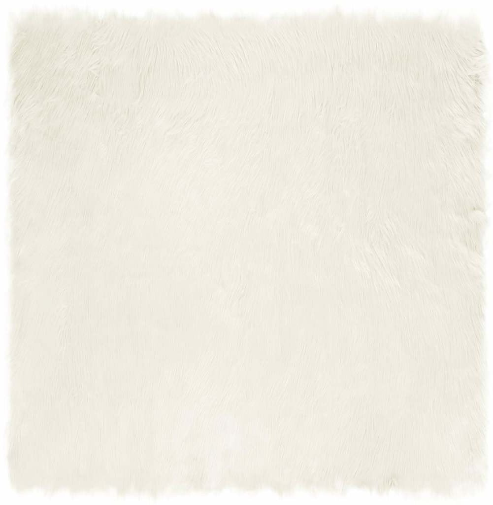 vidaXL Sztuczny dywan owczy biały 200 x 200 cm Poliester