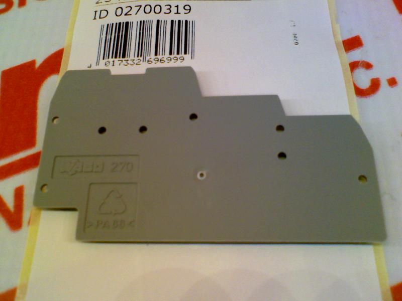 Wago Ścianka końcowa do złączek 3-pietrowych szara (270-319)