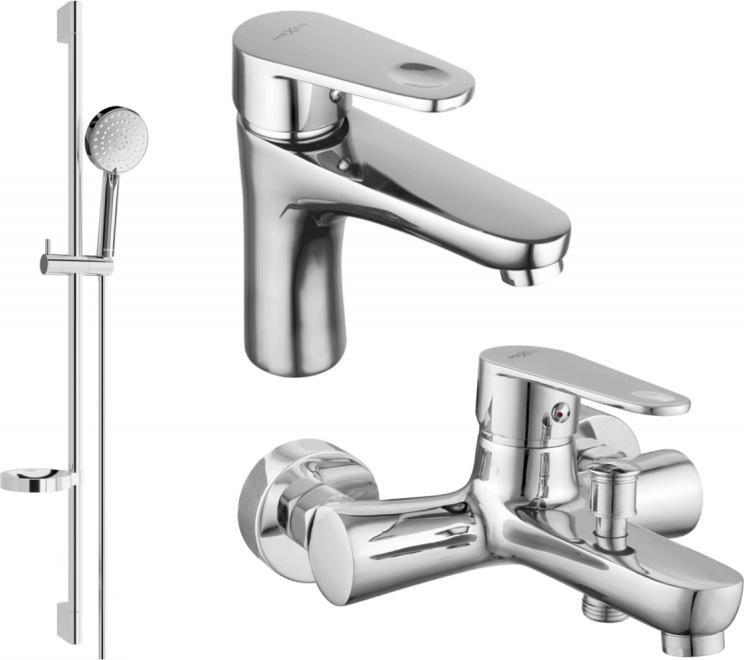 Bateria wannowa Mexen Mexen Kama DS75 zestaw wannowy, chrom - 72503DS75-00