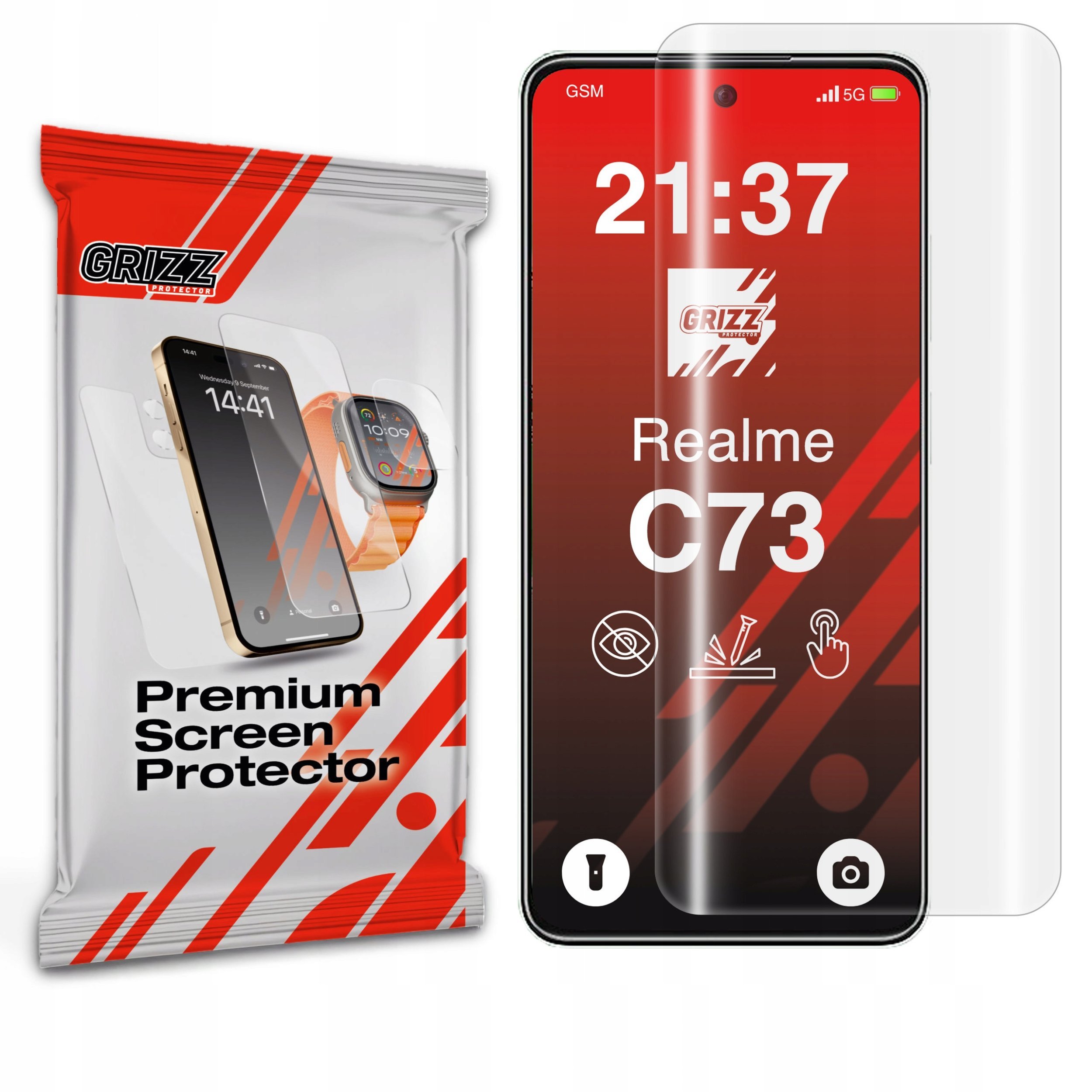 Folia hydrożelowa GrizzGlass Hydrofilm do Realme C73 5G