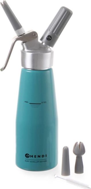 Hendi Syfon do bitej śmietany Kurt Scheller Turkusowy 0,5 L - Hendi 975893 Syfon do bitej śmietany Kurt Scheller Turkusowy 0,5 L - Hendi 975893