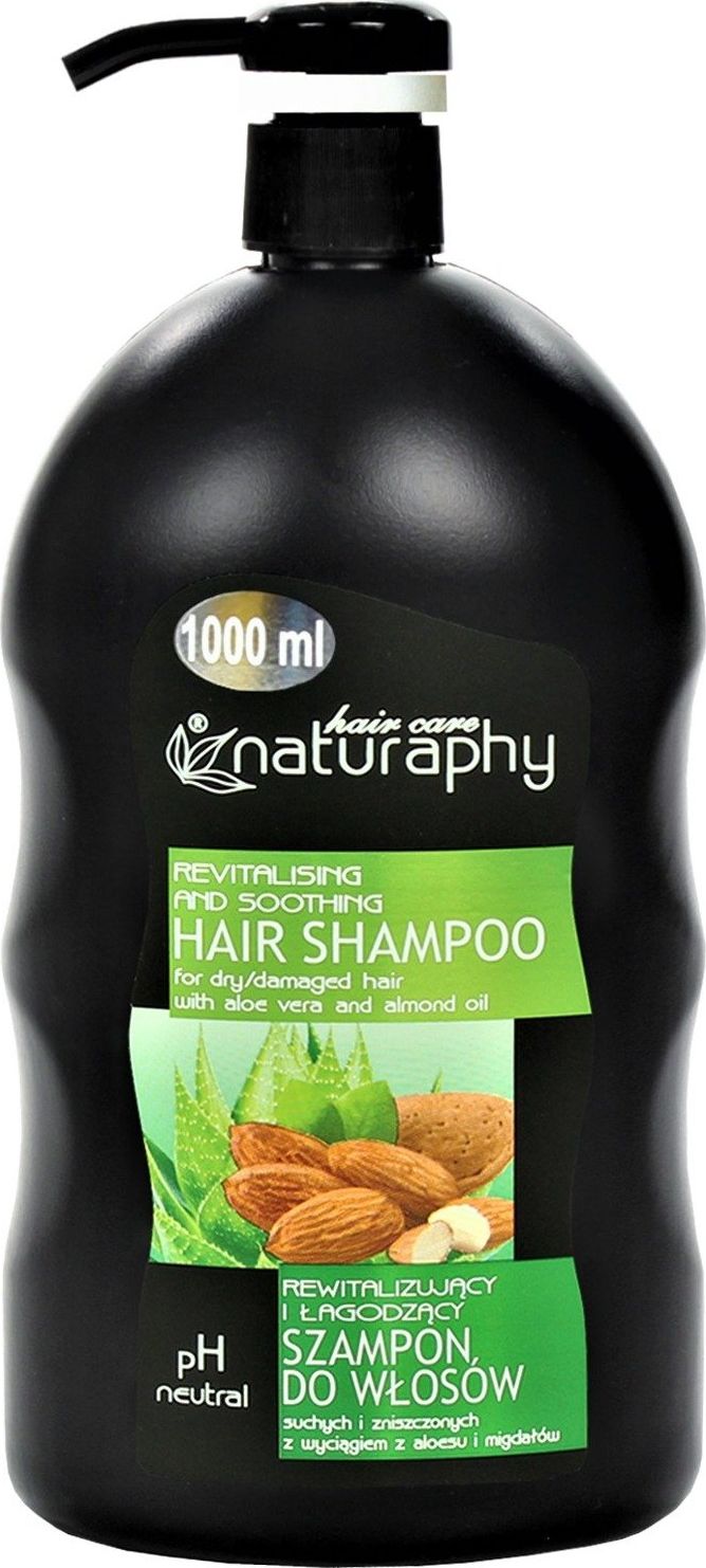 BluxCosmetics Szampon do włosów suchych i zniszczonych z wyciągiem z aloesu i migdałów 1L