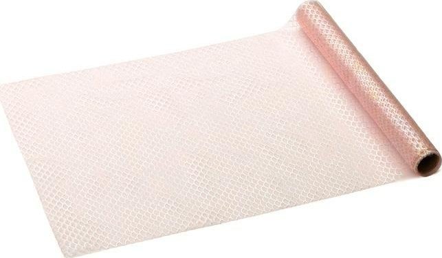 Bieżnik tiulowy Łuski różowy 0,36x3m