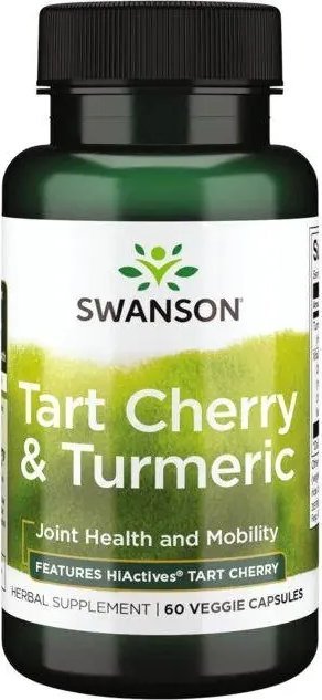 Swanson Swanson - Tart Cherry & Turmeric, 60 kapsułek