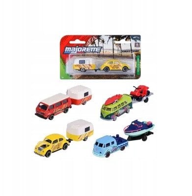 Majorette VW z przyczepą 4wz 410-2000