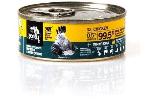 3Coty CHICKEN with Spirulina for Baby Kittens and Feeding Mother Cats 80g