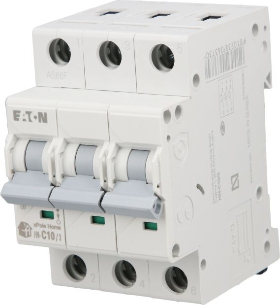 Eaton Wyłącznik nadprądowy 3P C 10A 6kA AC xPole Home HN-C10/3 194889
