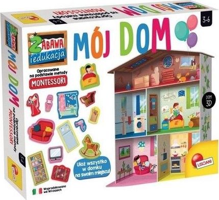 Lisciani Gra edukacyjna Montessori Maxi mój dom