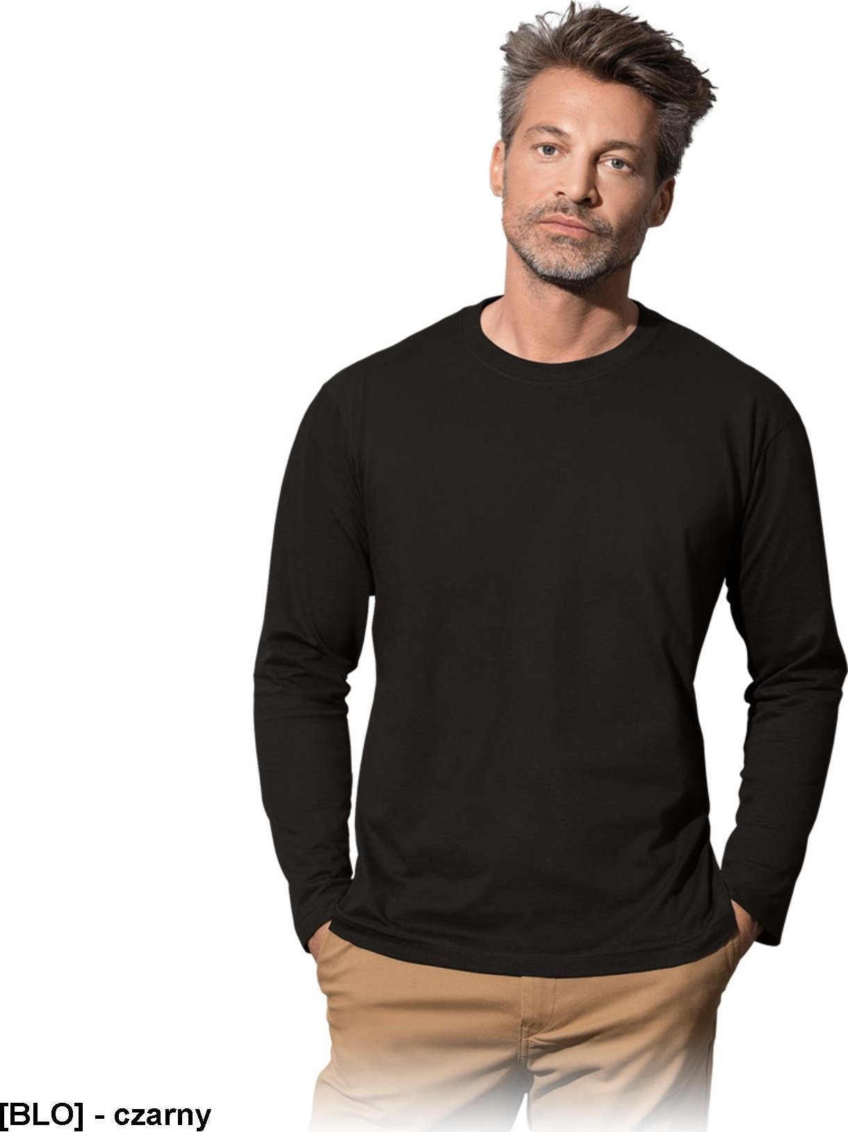 Stedman ST2500 - koszulka T-shirt z długim rękawem - czarny M