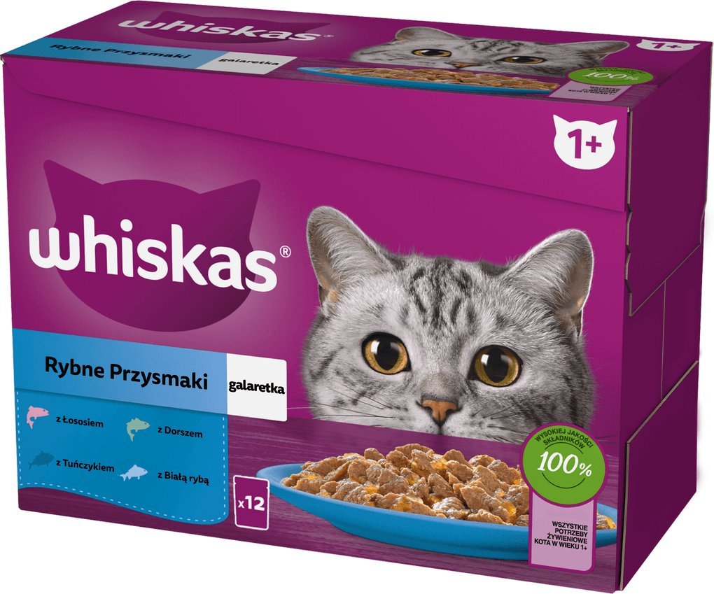 Whiskas Rybne przysmaki 12x85g