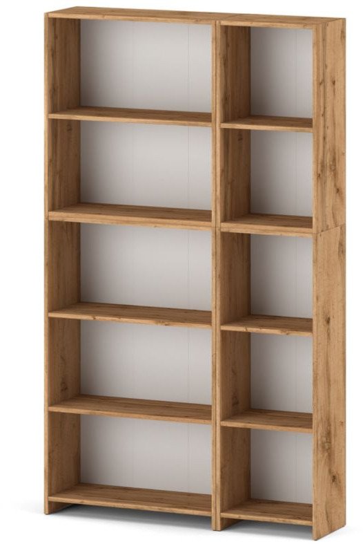 Regał Na Książki 110cm Drewniany Nowoczesny Na Kwiaty Do Biura Dąb Wotan