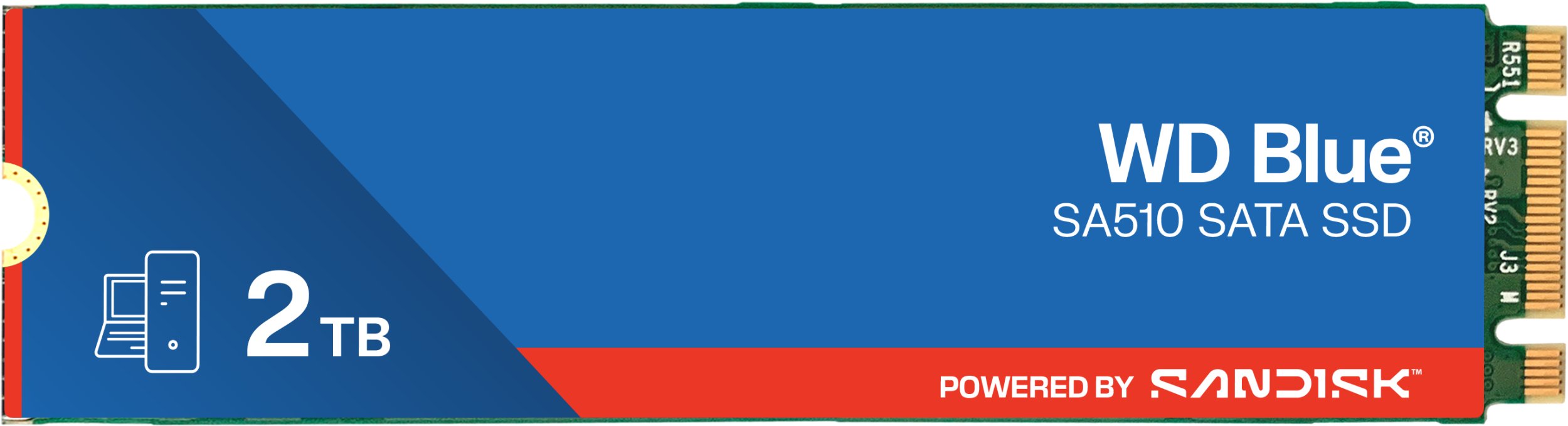 Dysk SSD SanDisk Blue SA510 2TB M.2 2280 SATA III (WDS200T3B0B)