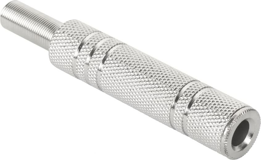 Gniazdo Jack 6,3 mm stereo, metalowy, niklowany | A2-1-1- 1SZT.