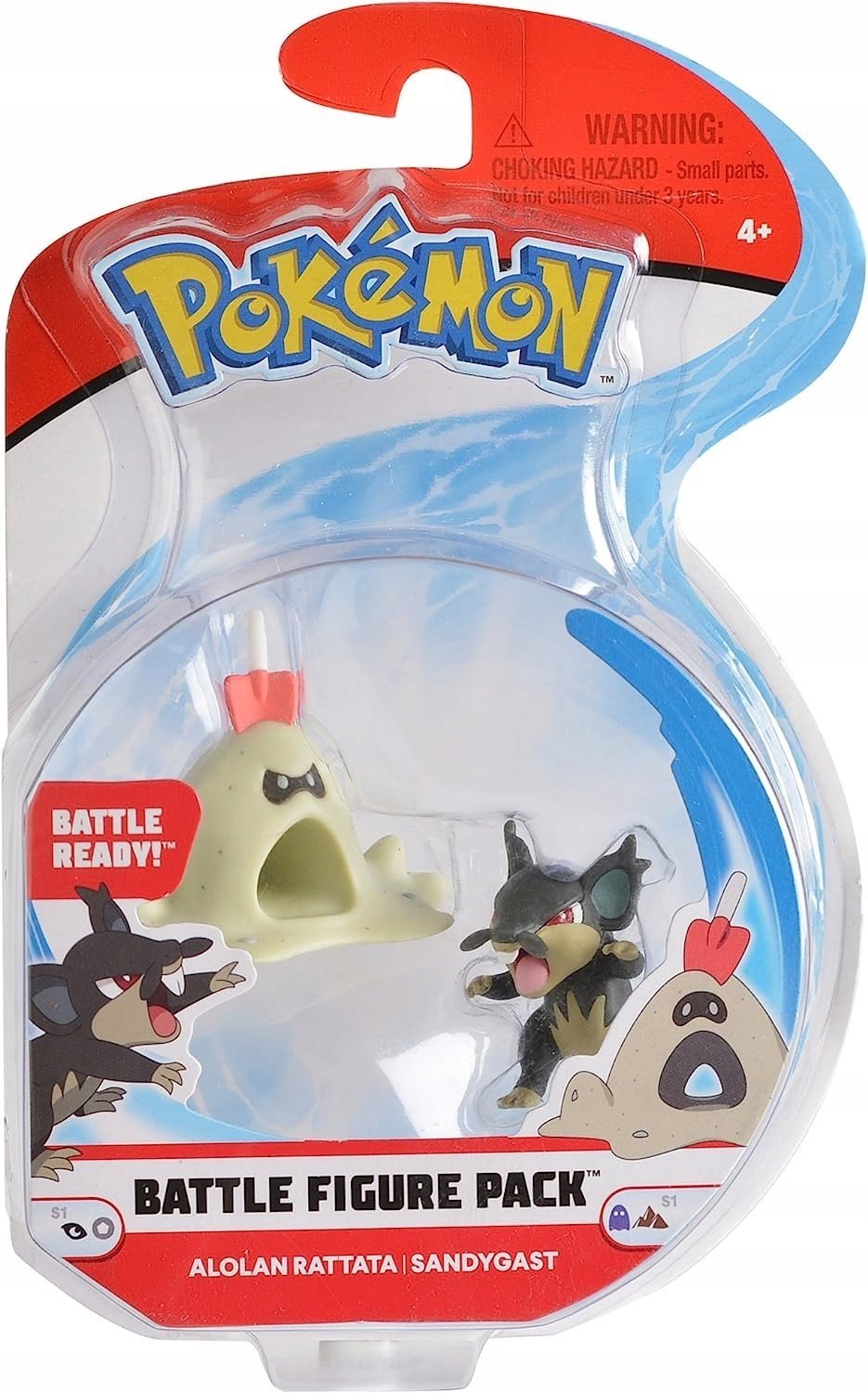 Pokemon Zestaw Figur Rattata i Sandygast - Stwórz epickie bitwy w świecie Pokemon!