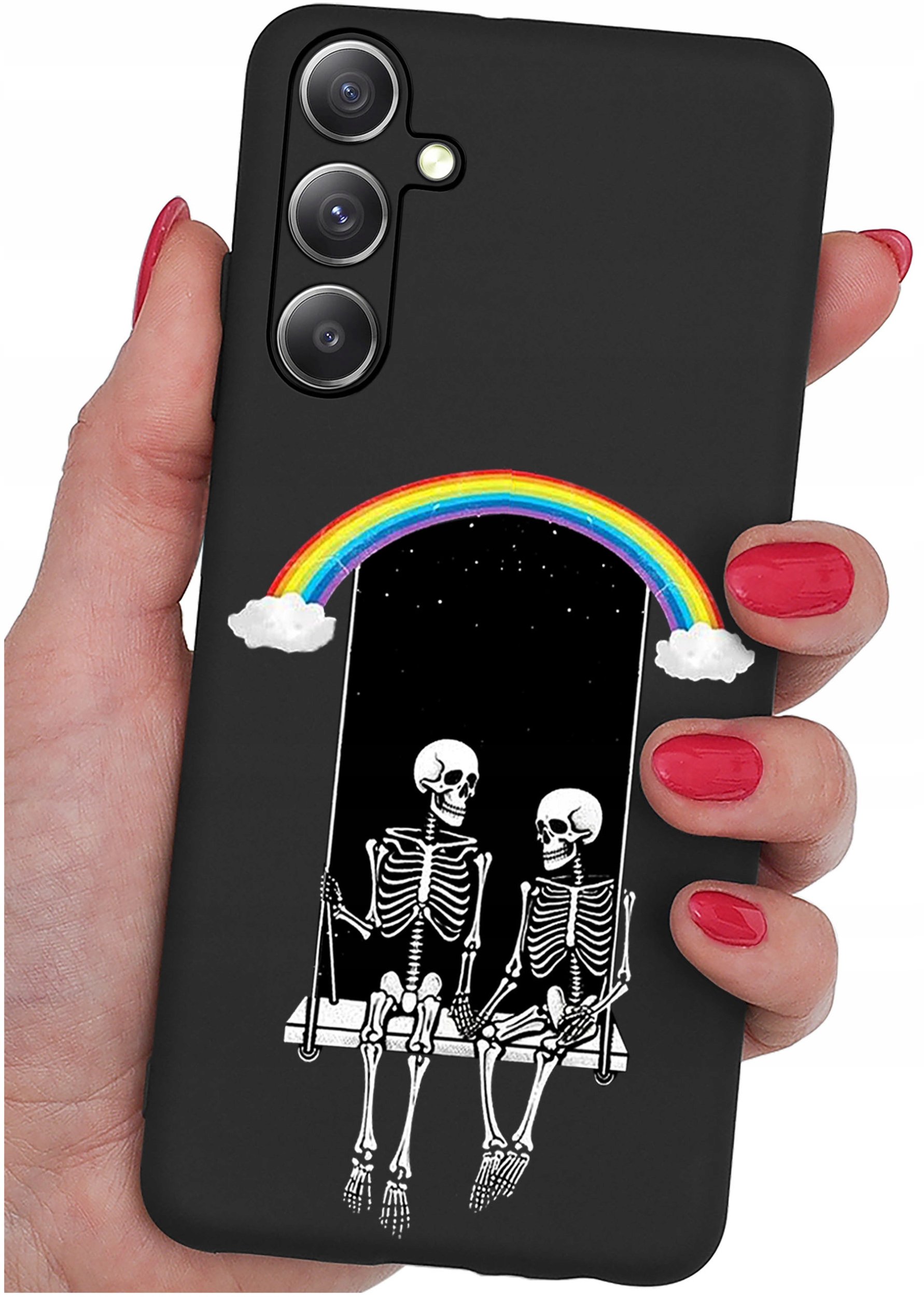 Etui do Samsung Galaxy M55 5G WZORY |SILIKONOWE MATT CASE + SZKŁO 9H