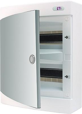 Eti-Polam Rozdzielnica natynkowa ECT2x18PO-s 2x18M IP40 drzwi białe (001101086)