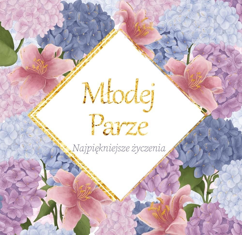 HENRY Karnet KWD z bilecikiem HS Ślub Hortensje