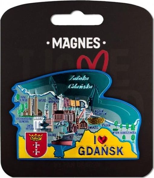 Pan Dragon Magnes I love Poland Gdańsk ILP-MAG-A-GD-35