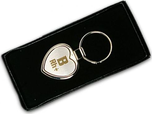 Breloczek Polska Firma Brelok z grupą krwi B Rh+ (plus)