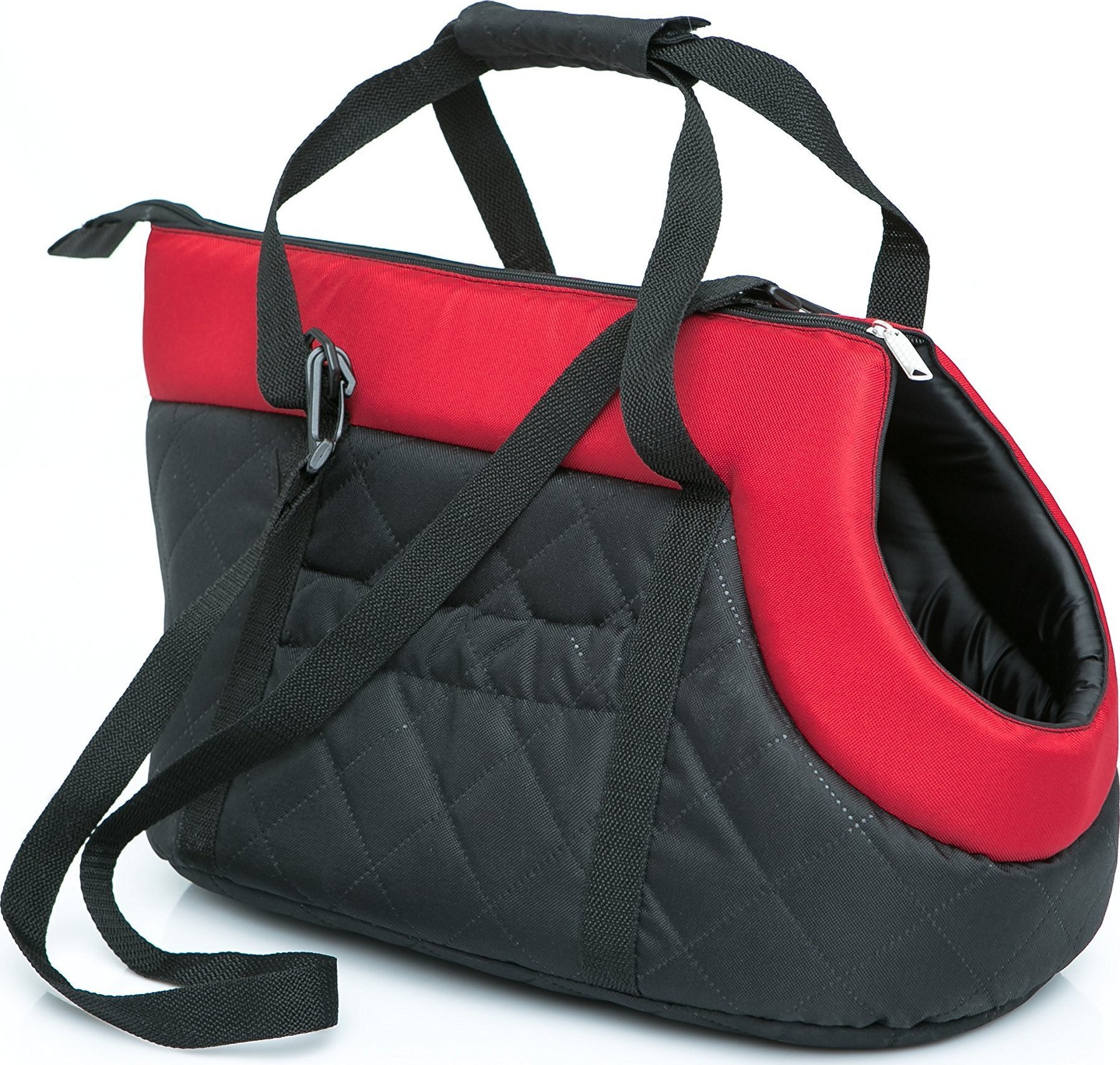 Hobbydog R2 TORBA CZARNY Z CZERWONYM SZALEM (NUBUK)